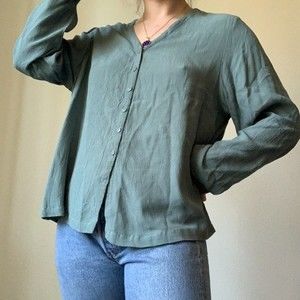 Eileen Fisher Blue Top